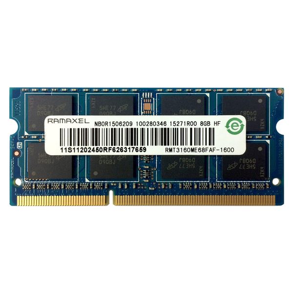 رم لپ تاپ رامکسل مدل 1600 DDR3L PC3L 12800S MHz ظرفیت 8 گیگابایت