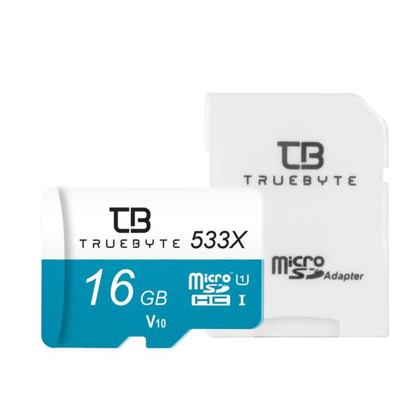 کارت حافظه Micro SD XC تروبایت مدل A2-V10-533X کلاس 10 استاندارد UHS-l U3 سرعت 85MBps ظرفیت 16 گیگابایت به همراه آداپتور SD