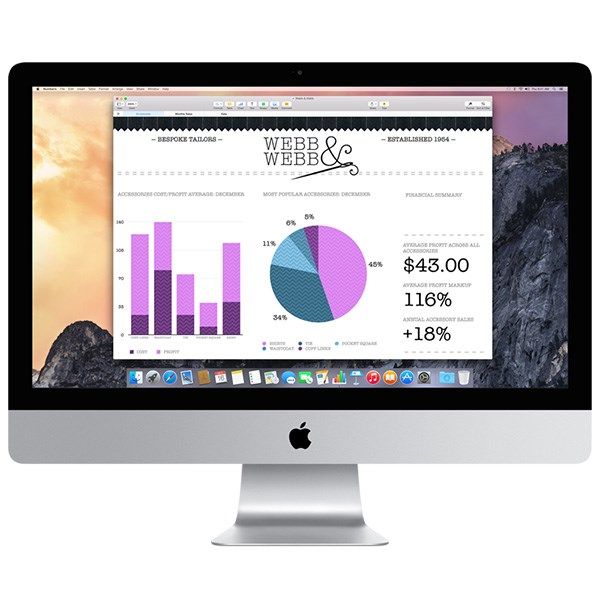 کامپیوتر همه کاره 27 اینچی اپل مدل iMac MF886 با صفحه نمایش رتینا 5K