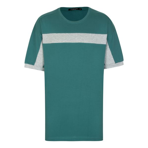 تی شرت آستین کوتاه مردانه سون پون مدل M300 رنگ یشمی