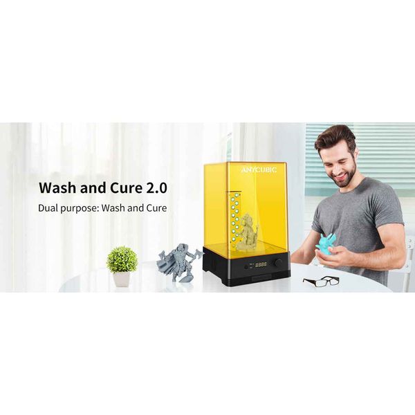 پرینتر سه بعدی آنیکیوبیک مدل new wash&amp;cure2