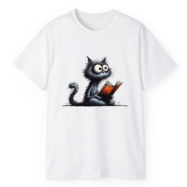 تی شرت آستین کوتاه مردانه مدل گربه کد 1773