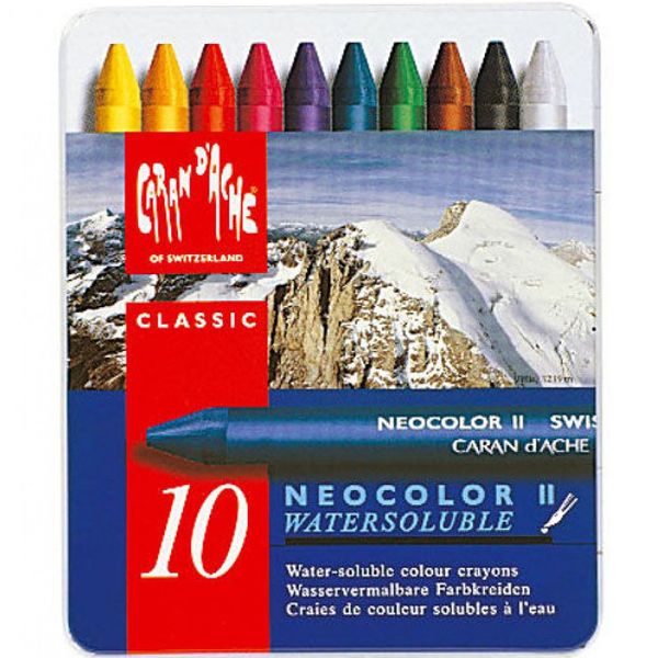 پاستل روغنی 10 رنگ Caran d'Ache سری Neocolor II مدل 310