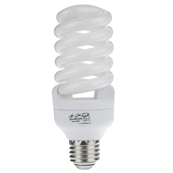لامپ کم مصرف 26 وات زمان نور مدل Full Spiral پایه E27