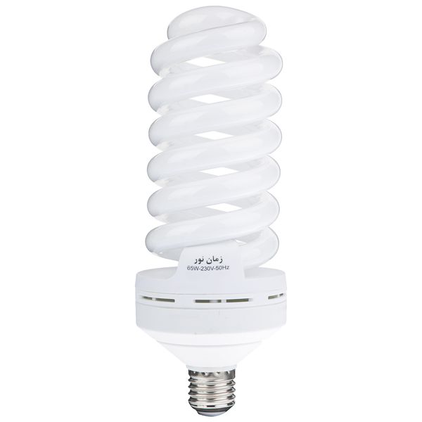 لامپ کم مصرف 65 وات زمان نور مدل Full Spiral پایه E27