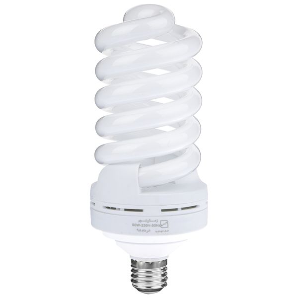 لامپ کم مصرف 50 وات زمان نور مدل Full Spiral پایه E27