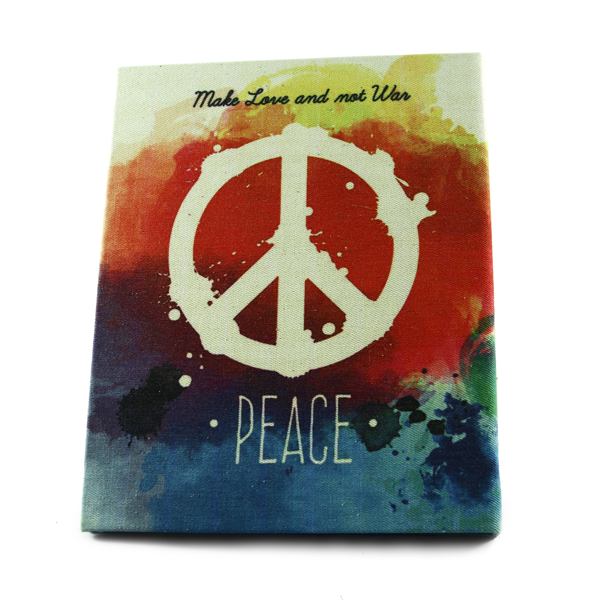 دفتر کلاسوری 100 برگ پارچه ای این چنتا طرح Peace 