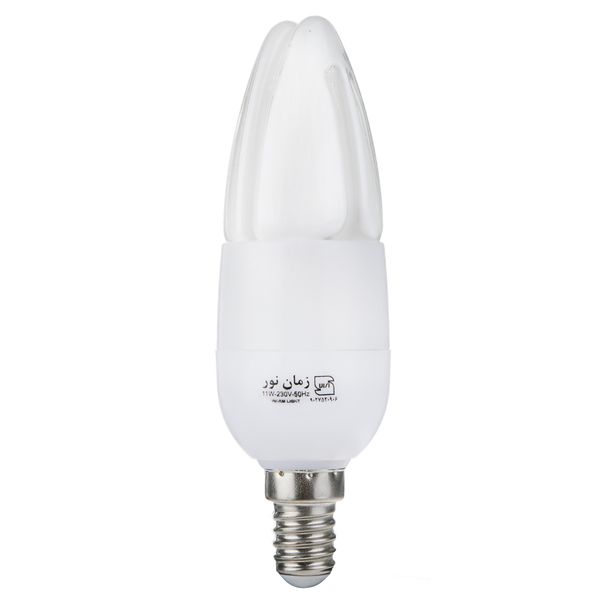 لامپ کم مصرف 11 وات زمان نور مدل Super Candle پایه E14