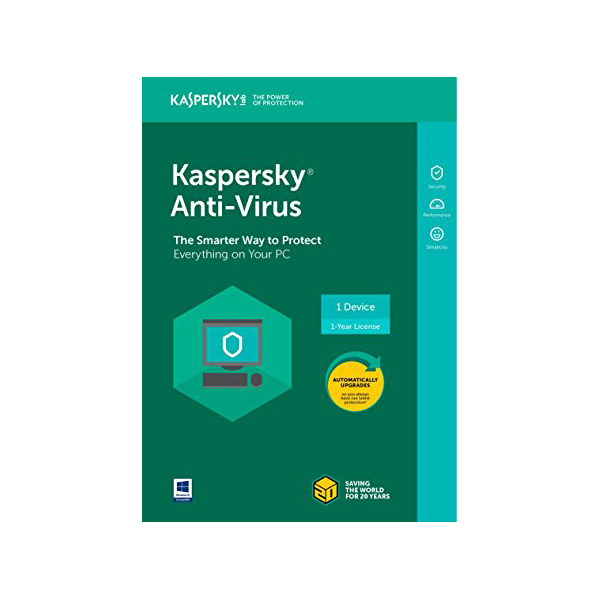 نرم‌افزار امنیتی کسپرسکی آنتی ویروس 1 کاربره 1 ساله 2018