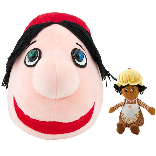 عروسک پالیز مدل کلاه قرمزی ارتفاع 36 سانتی متر به همراه خانم مافین 