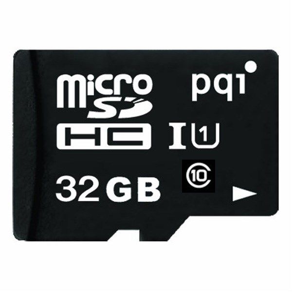 کارت حافظه microSDHC پی کیو آی کلاس 10 استاندارد UHS-I U1 سرعت 85MBps همراه با آداپتور SD ظرفیت 32 گیگابایت
