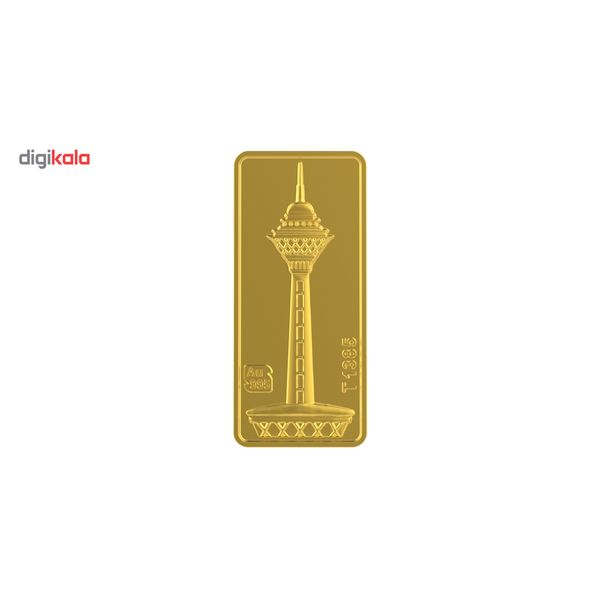 شمش طلا 24 عیار طلای محمد مدل برج میلاد S