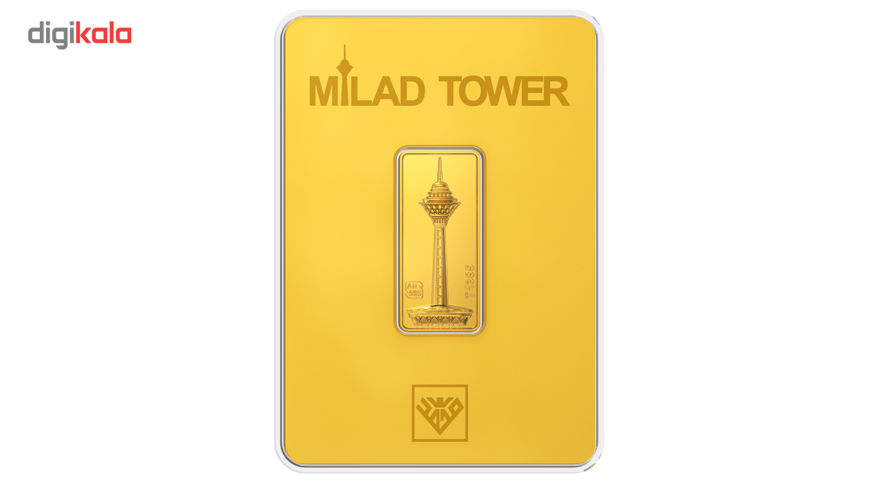 شمش طلا 24 عیار طلای محمد مدل برج میلاد G