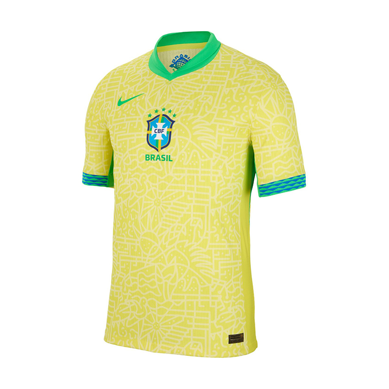 تی شرت آستین کوتاه ورزشی مردانه مدل برزیل کد Home 2024