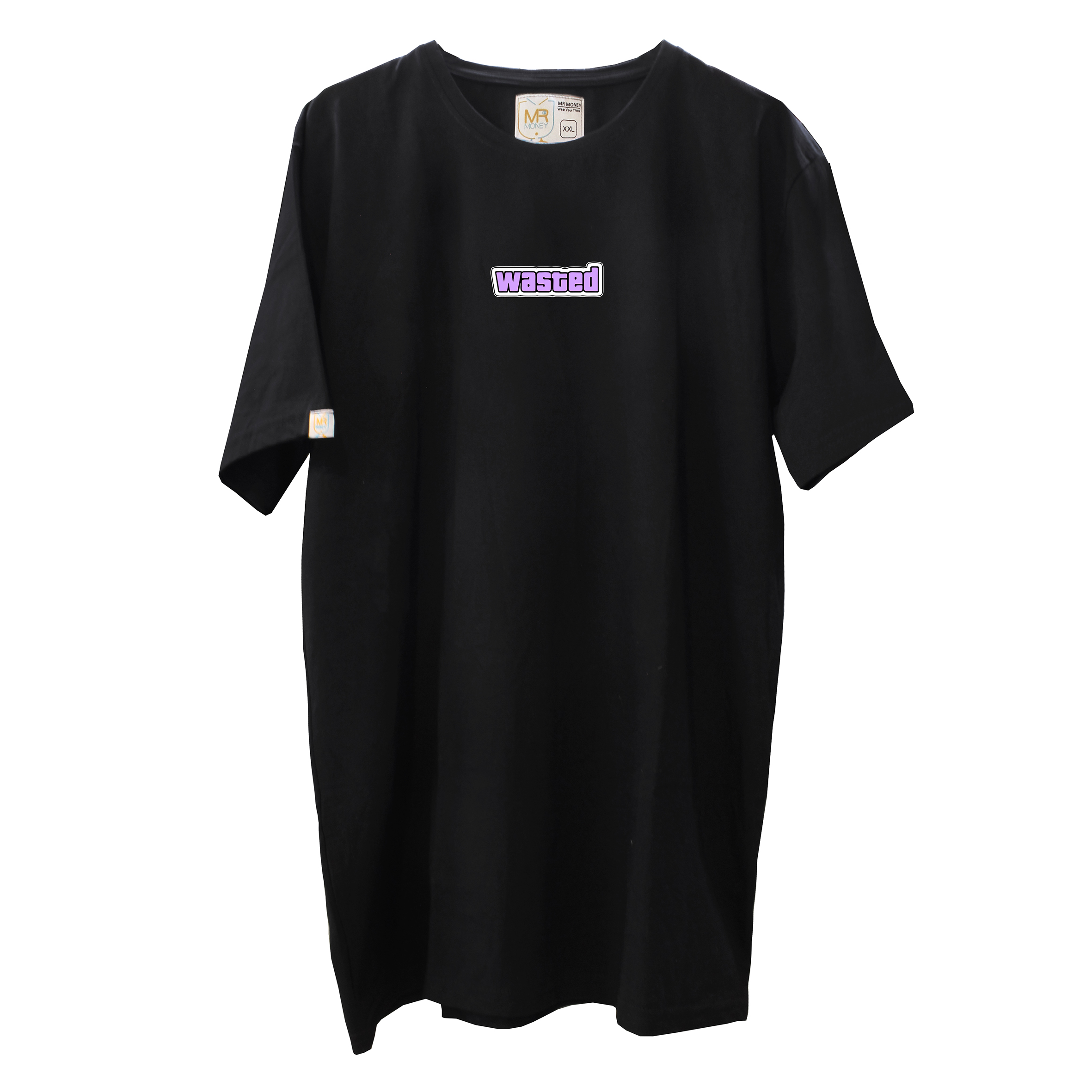 تی شرت اورسایز آستین کوتاه مردانه مسترمانی مدل  wasted purple