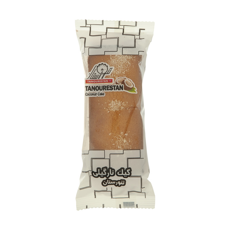 کیک نارگیلی تنورستان - 100 گرم بسته 20 عددی