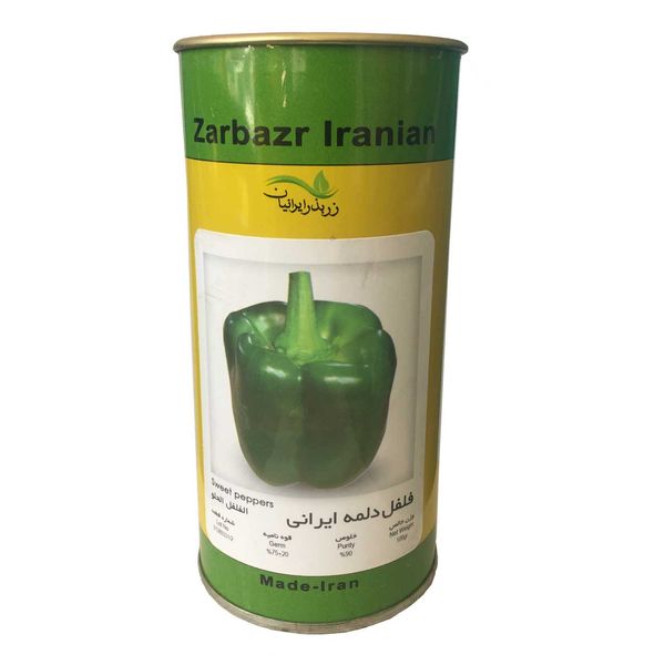 بذر فلفل دلمه زر بذر ایرانیان قوطی 100 گرمی مدل GH100g-37