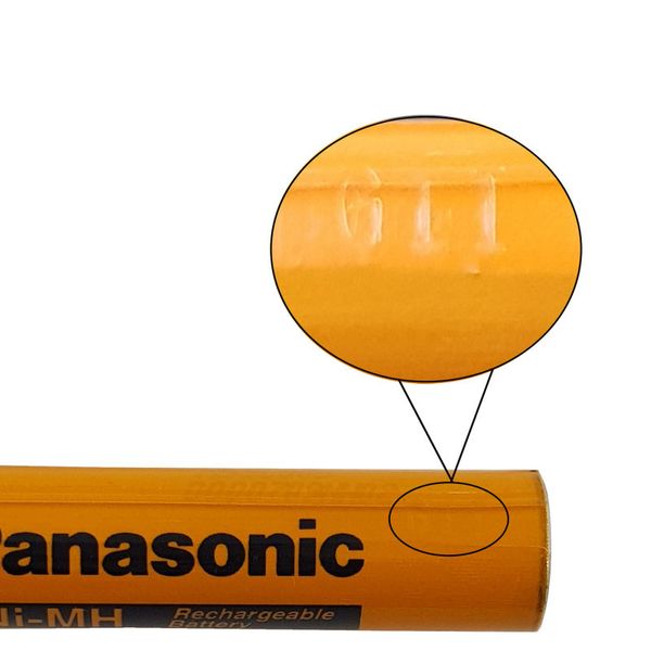     باتری نیم قلمی قابل شارژ تلفن پاناسونیک مدل (Ni-MH/HHR-55AAAB(Malaysia بسته دو عددی