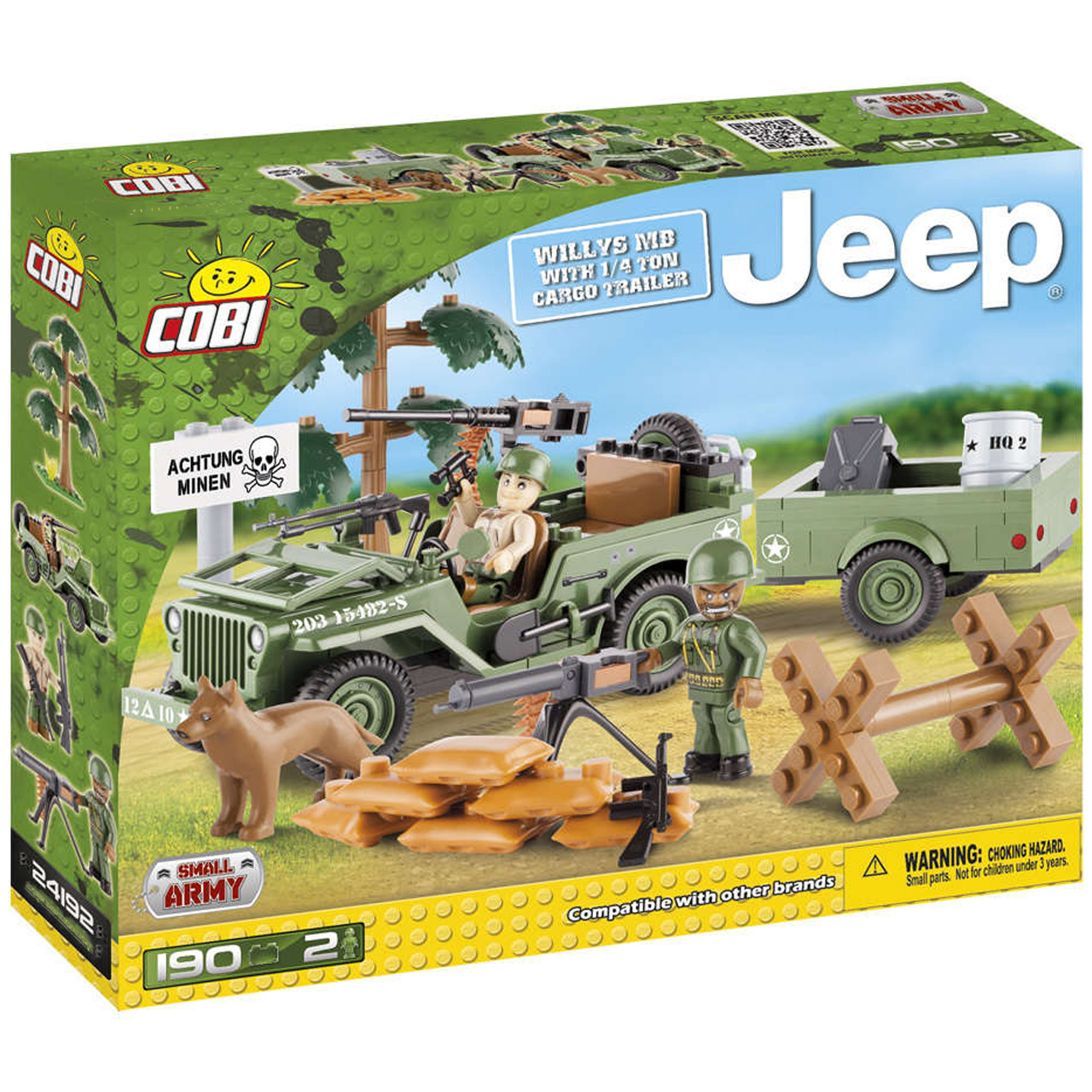 لگو کوبی مدل small army-jeep