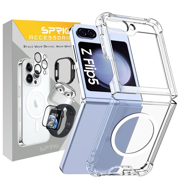 کاور اسپریگ مدل Clear Magsafe مناسب برای گوشی موبایل سامسونگ Galaxy Z Flip5