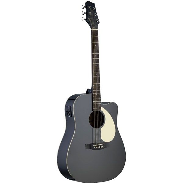 گیتار آکوستیک استگ مدل SA30DCE BK
