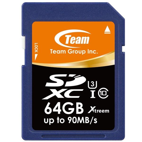 کارت حافظه SDXC تیم گروپ کلاس 10 استاندارد UHS-I U3 سرعت 90MBps ظرفیت 64 گیگابایت