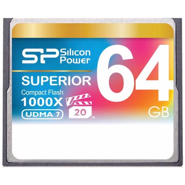 کارت حافظه CF سیلیکون پاور مدل Superior کلاس ۱۰ استاندارد سرعت 150MBps ظرفیت 64 گیگابایت