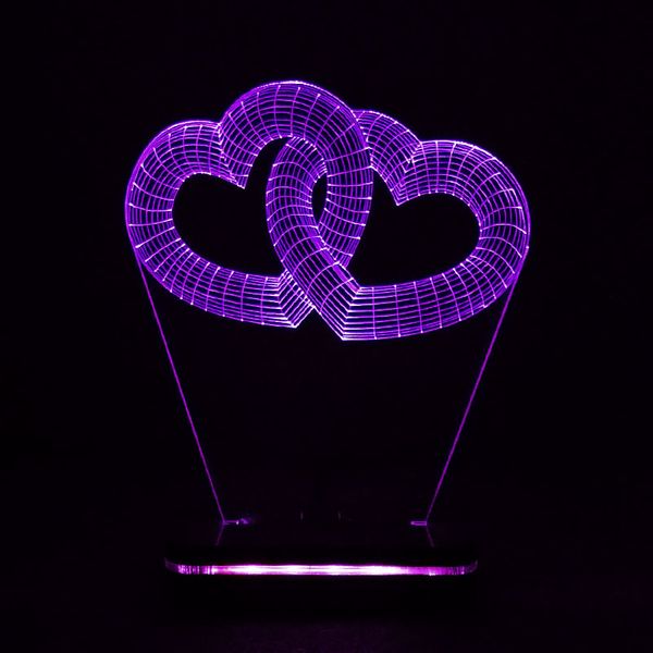  چراغ خواب سان لیزر طرح حلقه قلب مدل کلید دار