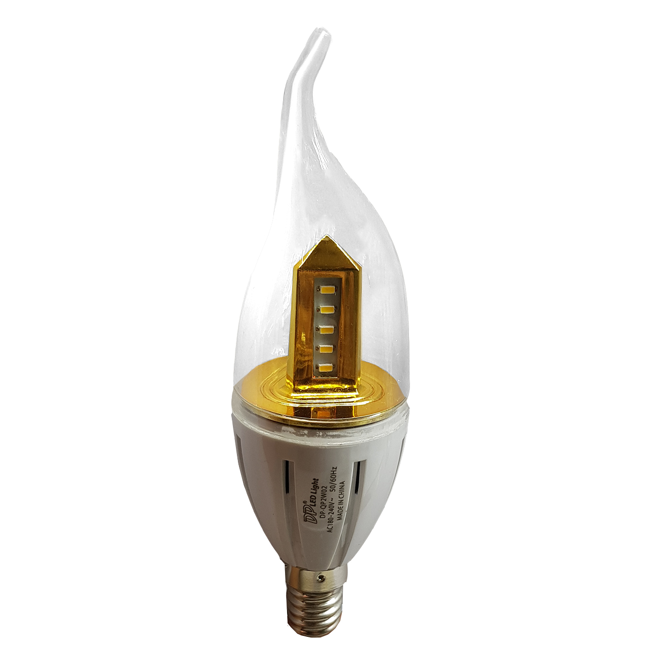 لامپ شمعی 2 وات دی پی مدل DP-QP2W02 پایه E14 بسته 25 عددی