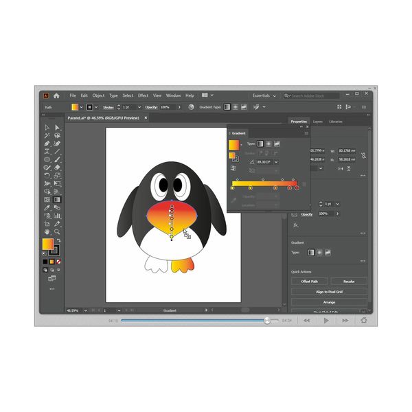 نرم افزار آموزش Illustrator 2020 شرکت پرند