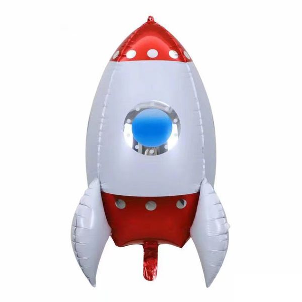 بادکنک فویلی لاکی بالونز مدل موشک فضانورد چهار بعدی کد 1231