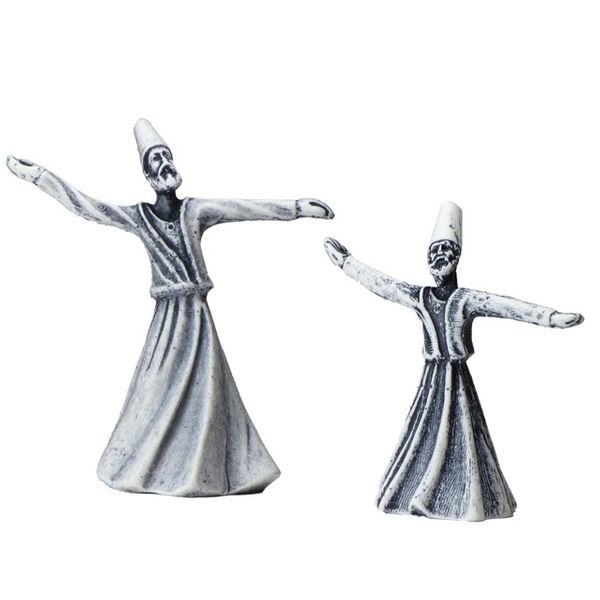مجسمه گالری هنری کهن مدل رقص سماع مجموعه دو عددی