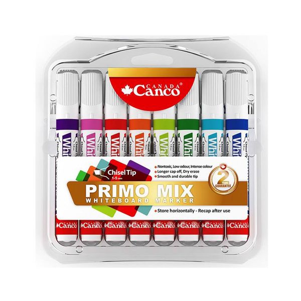 ماژیک وایت برد 8 رنگ کنکو مدل Primo Mix