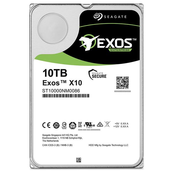 هارد دیسک اینترنال سیگیت مدل Exos ST10000NM0086 ظرفیت 10 ترابایت