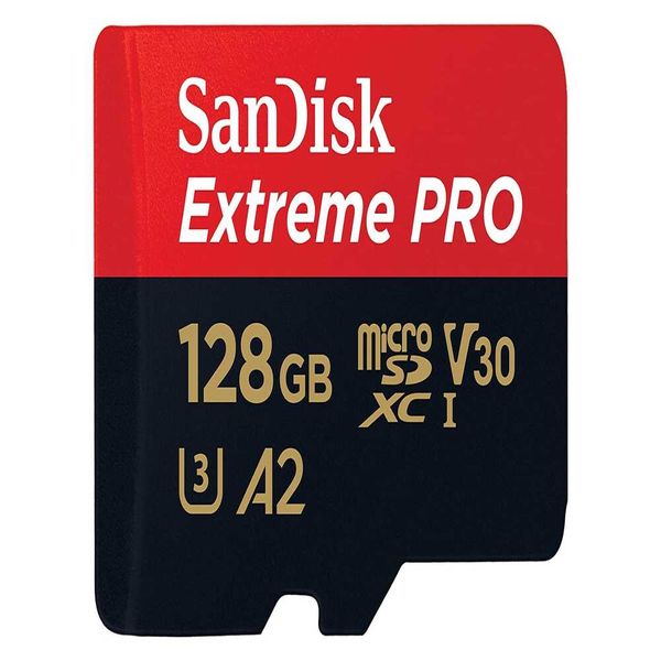 کارت حافظه microSDXC سن دیسک مدل Extreme PRO کلاس A2 استاندارد UHS-I U3 سرعت 170MBps ظرفیت 128 گیگابایت