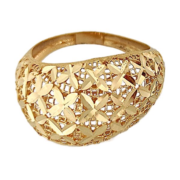 انگشتر طلا 18 عیار زنانه طلا و جواهرسازی افرا مدل تراش شکوفه ۳۱۵۳۲۵