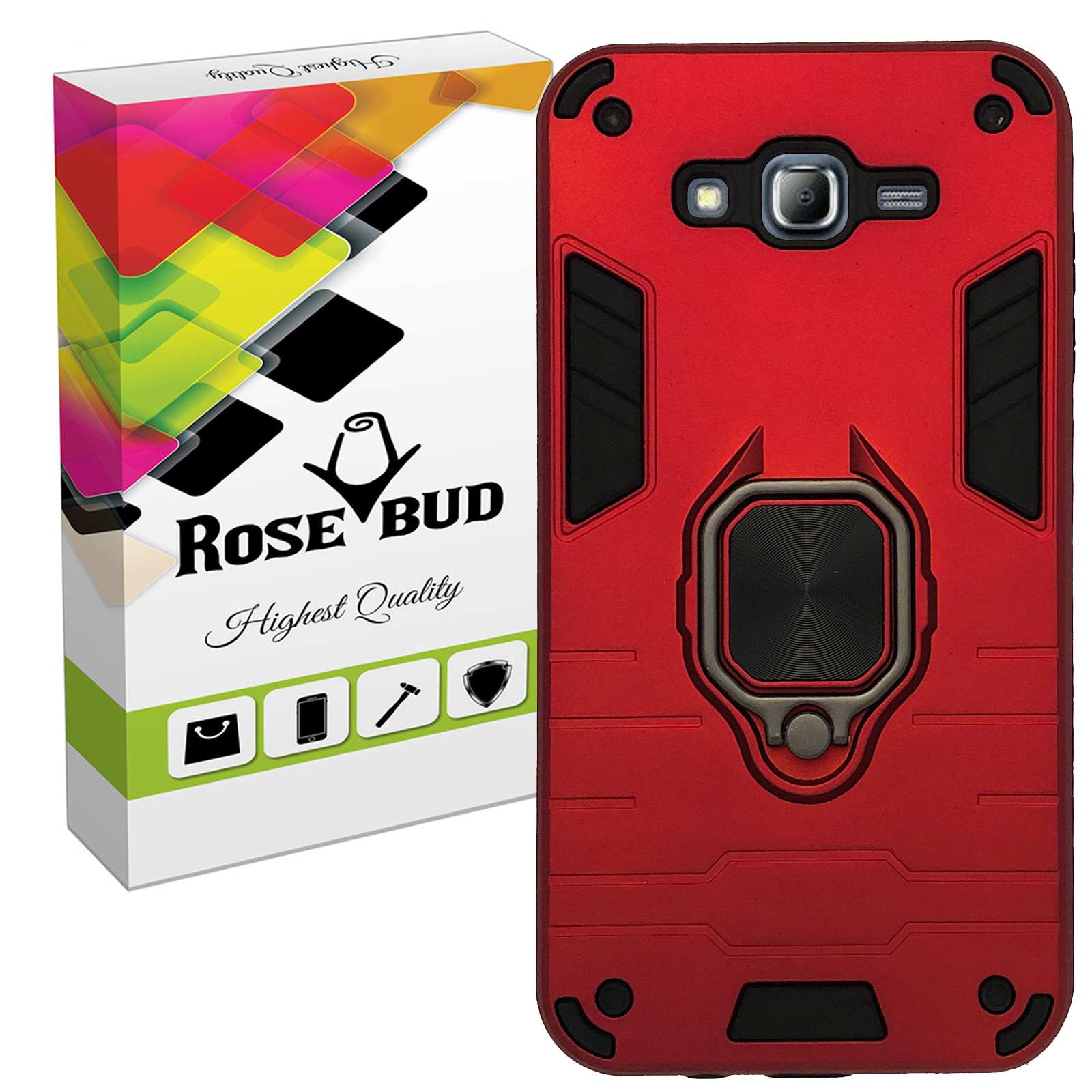 کاور رزباد مدل Rosa007 مناسب برای گوشی موبایل سامسونگ Galaxy J7 2015