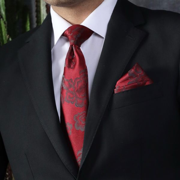 ست کراوات و دستمال جیب مردانه نسن مدل TM1
