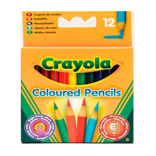 مداد رنگی 12 رنگ کرایولا مدل کوتاه