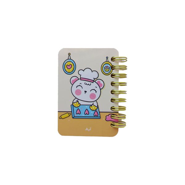 دفترچه یادداشت 80 برگ آبرنگ طرح خرس مدل فانتزی