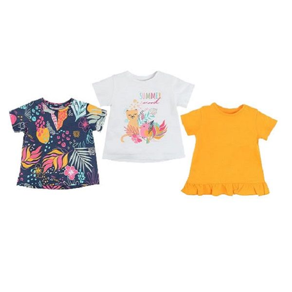 تی شرت آستین کوتاه نوزادی کول کلاب مدل CCG2402724-00 مجموعه 3 عددی