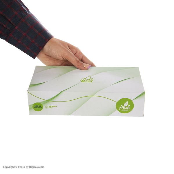 دستمال کاغذی 100 برگ Fresh مدل رها