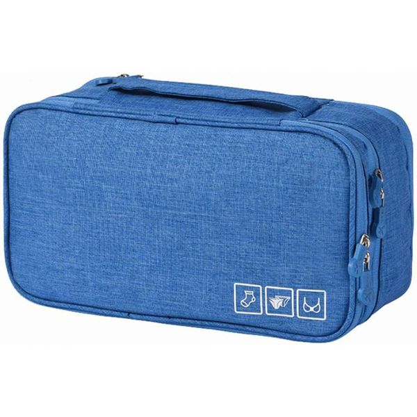 کیف لباس زیر زنانه مدل Travel-BL2024 رنگ آبی