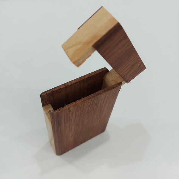 جعبه سیگار مدل چوبی دو ردیفه