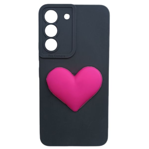 کاور مدل سیلیکونی طرح قلب مناسب برای گوشی موبایل سامسونگ Galaxy S22
