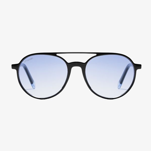 عینک آفتابی دیفرنکلین مدل AMERICA ROUND- GRAD BLUE