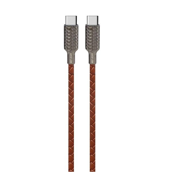 کابل تبدیل USB-C به USB-C گرین لاین مدل GNCASTYC2TYCBR طول 1.2 متر