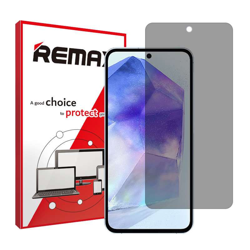 محافظ صفحه نمایش حریم شخصی ریمکس مدل anti-shock مناسب برای گوشی موبایل سامسونگ Galaxy A55