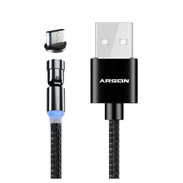 کابل تبدیل مغناطیسی USB به Micro USB آرسون مدل AN-Q36 طول 1 متر