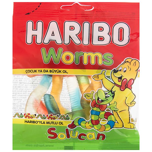 پاستیل هاریبو مدل Worms مقدار 70 گرم